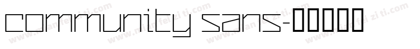 Community Sans字体转换